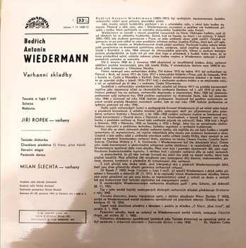LP Bedřich Antonín Wiedermann: Varhanní Skladby