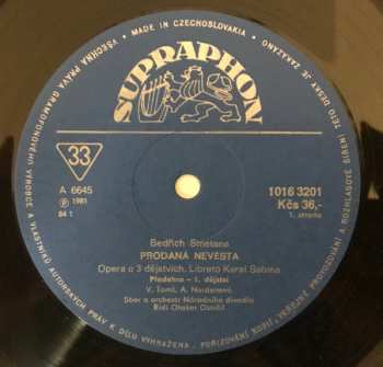 3LP/Set di cofanetti Bedřich Smetana: Prodaná Nevěsta