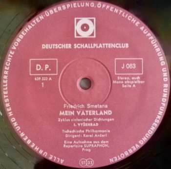 2LP Bedřich Smetana: Mein Vaterland - Symphonische Dichtung