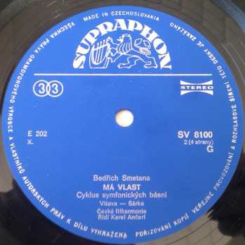 2LP/Set di cofanetti Bedřich Smetana: Má Vlast (My Country) (2xLP - 76/2)