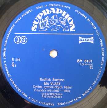 2LP/Set di cofanetti Bedřich Smetana: Má Vlast (My Country) (2xLP - 76/2)