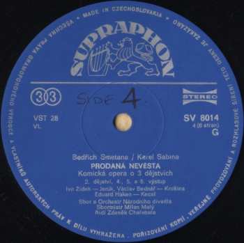 3LP/Set di cofanetti Bedřich Smetana: Prodaná Nevěsta