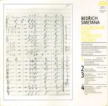 10LP/Set di cofanetti Bedřich Smetana: Souborné Dílo = Complete Works 1