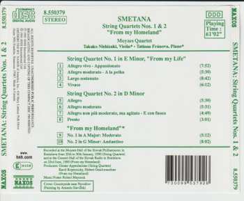 CD Bedřich Smetana: String Quartets Nos. 1 & 2 - "From My Homeland"