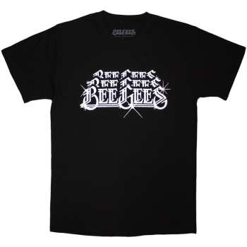 Merch Bee Gees: Maglietta Stacked Logo Bee Gees