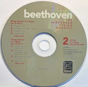 9CD/Set di cofanetti Ludwig van Beethoven: The Complete String Quartets