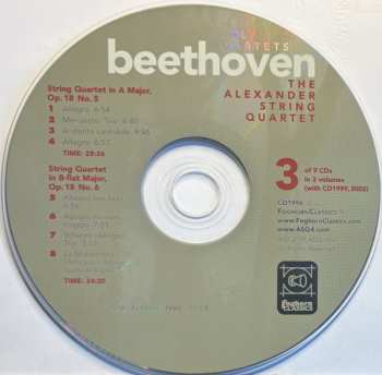 9CD/Set di cofanetti Ludwig van Beethoven: The Complete String Quartets