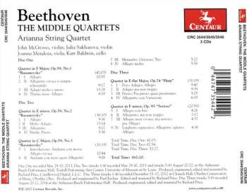 3CD Ludwig van Beethoven: The Middle Quartets