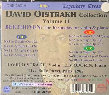 3CD/Set di cofanetti Ludwig van Beethoven: Collection Vol.11 :The 10 Sonatas For Violin And Piano . Live Performances Paris, 1962