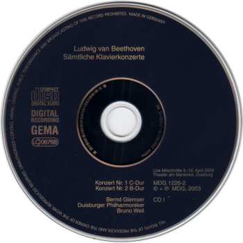 3CD Ludwig van Beethoven: Sämtliche Klavierkonzerte