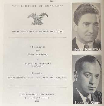 3CD/Set di cofanetti Ludwig van Beethoven: 10 Sonatas For Violin & Piano (Live At The Library Of Congress 1946)