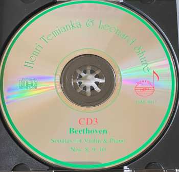 3CD/Set di cofanetti Ludwig van Beethoven: 10 Sonatas For Violin & Piano (Live At The Library Of Congress 1946)