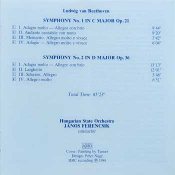 CD Ludwig van Beethoven: Symphonies Nos. 1 & 2
