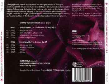 CD Ludwig van Beethoven: Symphonies Nos. 3 & 5