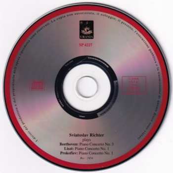 CD Sergei Prokofiev: Piano Concerto No. 3 / Piano Concerto No. 1 / Piano Concerto No. 1