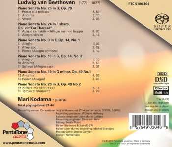 SACD Ludwig van Beethoven: Piano Sonatas: Op.78 "For Therese", Op.79, Op.14 Nos 1 & 2, Op.49 Nos 1 & 2