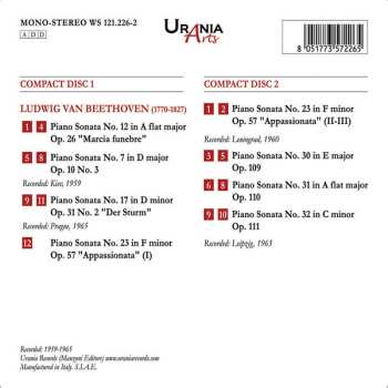 CD Ludwig van Beethoven: The Last Three Sonatas Op. 109, 110, 111