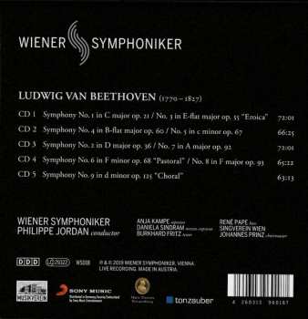 5CD/Set di cofanetti Ludwig van Beethoven: Symphonies DIGI