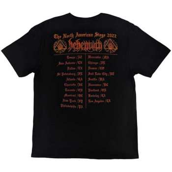 Merce Behemoth: Behemoth Unisex T-shirt: North American Tour '22 Puppet Master (back Print) (x-large) XL
