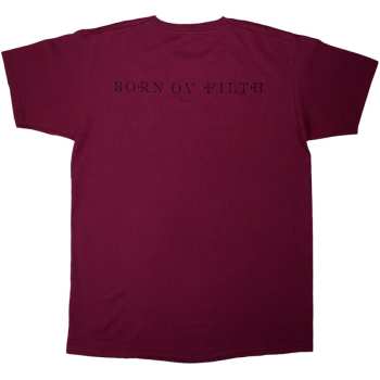Merce Behemoth: Behemoth Unisex T-shirt: The Shit Ov God Cover (red) (back Print) (small) S