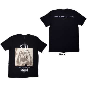 Merce Behemoth: Behemoth Unisex T-shirt: The Shit Ov God Parchment (black) (back Print) (small) S