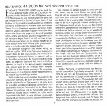 CD Béla Bartók: 44 Duos For Two Violins