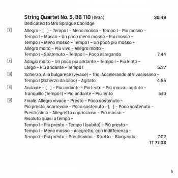 2CD Béla Bartók: Complete String Quartets