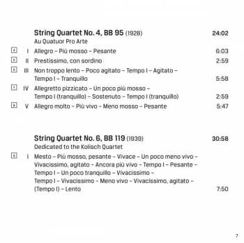 2CD Béla Bartók: Complete String Quartets