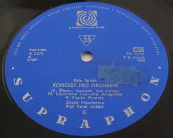 LP The Czech Philharmonic Orchestra: Koncert Pro Orchestr