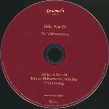 CD Béla Bartók: Die Violinkonzerte
