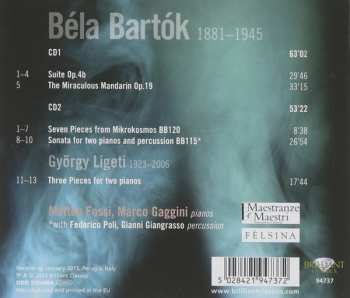 2CD Béla Bartók: Complete Music For Two Pianos