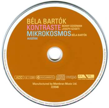 CD Béla Bartók: Kontraste / Mikrokosmos (Auszüge)