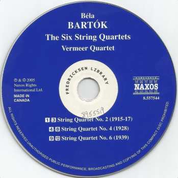 2CD Béla Bartók: String Quartets (Complete)