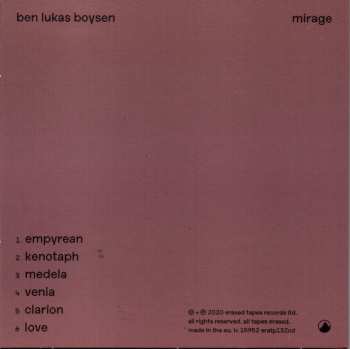 CD Ben Lukas Boysen: Mirage LTD