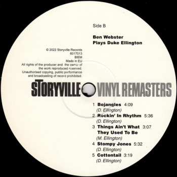 LP Ben Webster: Plays Duke Ellington LTD