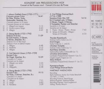 CD Carl Philipp Emanuel Bach: Konzert Am Preußischen Hof