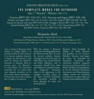 3CD/Set di cofanetti Johann Sebastian Bach: The Complete Works For Keyboard 5: "Weimar 1708-1717" - Toccatas & Fugues