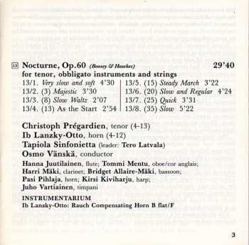 CD Benjamin Britten: Sinfonietta, Op.1 • Serenade, Op.31 • Now Sleeps The Crimson Petal • Nocturne, Op.60