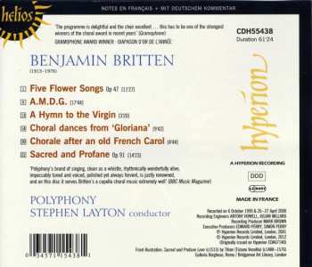CD Benjamin Britten: Sacred And Profane And Other Choral Music