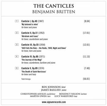 CD Benjamin Britten: The Canticles