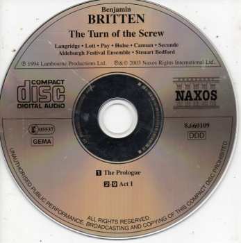2CD Benjamin Britten: The Turn Of The Screw