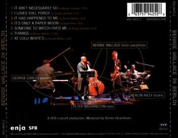 CD Bennie Wallace: Bennie Wallace In Berlin