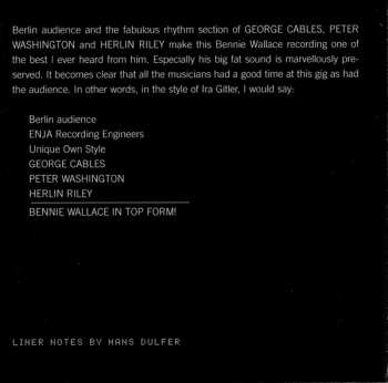 CD Bennie Wallace: Bennie Wallace In Berlin
