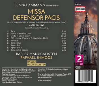 CD Basler Madrigalisten: Missa Defensor Pacis