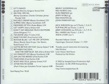 CD Benny Goodman And His Orchestra: In Concert - Falkoner Centret Copenhagen, Denmark October 19, 1959