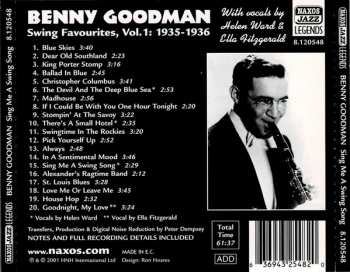 CD Benny Goodman: Sing Me A Swing Song - Swing Favourites Vol.1 1935 - 1936