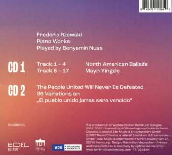 2CD Frederic Rzewski: Unite!