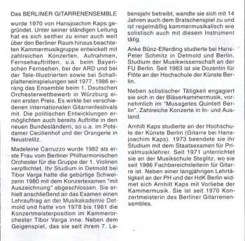 CD Berliner Gitarrenensemble: Berliner Gitarrenensemble