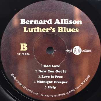 2LP Bernard Allison: Luther's Blues
