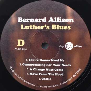 2LP Bernard Allison: Luther's Blues